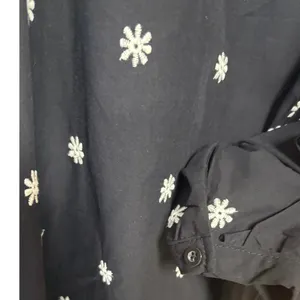 Adiva Black And White Floral Embroidered Cotton Top Size 1X‎ thumbnail 6