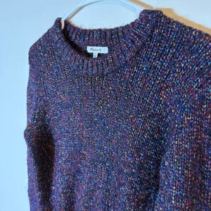 Madewell Multicolor Crew Neck Knit Pullover Sweater‎ Size XS thumbnail 2