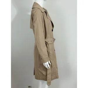 Everlane Women’s Brown Double Breasted Belted Trench Coat Long Jacket Size XS thumbnail 3