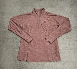 Ariat Laguna Quarter Zip Ladies Long Sleeve Top Twilight Mauve thumbnail 1