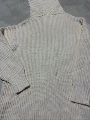 Free people Cream Turtleneck Knit Sweater - Women's Cozy small thumbnail 7