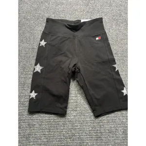 Tommy Hilfiger Sport Star Print Bike Shorts‎ High Rise 4 Way Stretch Black XS thumbnail 2
