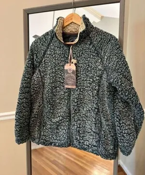 Live Oak Brand Frosted Fleece Full Zip Sweater NWT Size Small‎ thumbnail 1