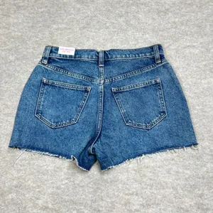 Pink Victoria's‎ Secret High Waisted Cut Off Denim Shorts Blue Size 26 NWT thumbnail 4