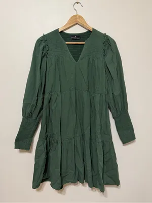 TUCKERNUCK Pomander Place Ceci Dress Size Small in Jaguar Green thumbnail 2