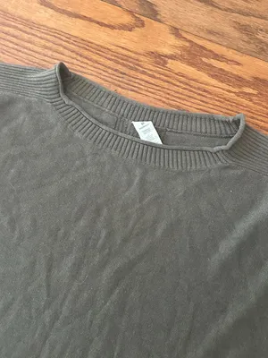 Lululemon Be At East Cashmere Blend Short Sleeve High Low Sweater Size OS thumbnail 5