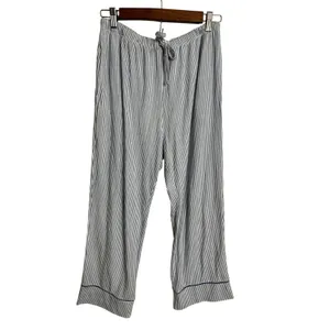 The Cat's Pajamas Set Blue White Stripe Pima Cotton Modal size S Lounge Sleep thumbnail 3