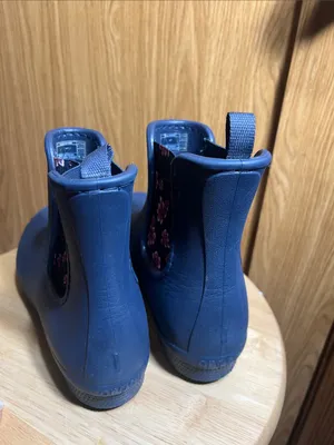 CROCS Navy Chelsea Rain Ankle Booties thumbnail 4