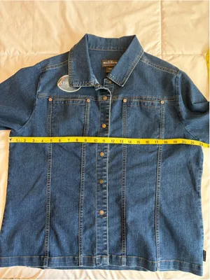 NWOT Woolrich Stretch Jean Jacket Women’s Large Americana Workwear Chic U9 thumbnail 11