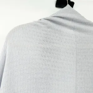 Lululemon Womens Silk Blend Open‎ Front Stillness Wrap Cardigan OS Silver Fox thumbnail 10
