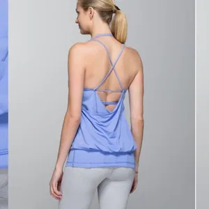 LULULEMON Flow & Go Tank Blue Sz‎ 4 thumbnail 2