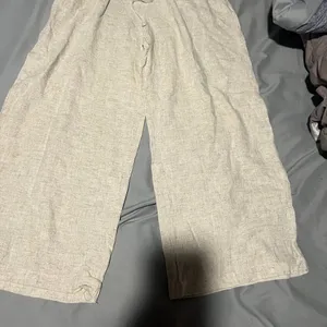 Petal and Pup Hawthorne Linen‎ Blend Wide Leg Crop Pants size 6 thumbnail 6