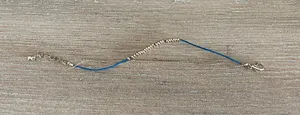 NWOT Anthropologie Blue Cord & Gold Beaded Bracelet thumbnail 1