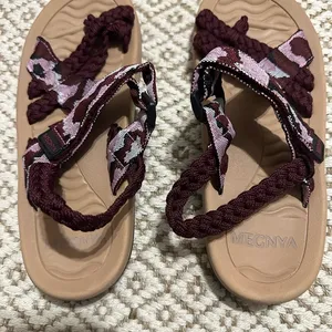 MEGNYA Burgundy and Pink Athletic Sandals thumbnail 3