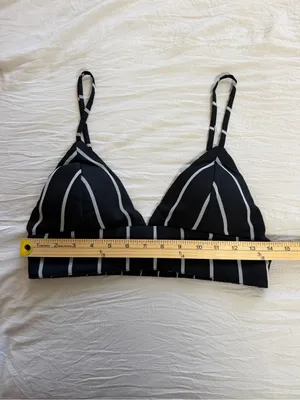 New Era Black and White Striped‎ Bralette thumbnail 4