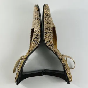 BCBG Vintage Y2K Snakeskin Print Embossed Leather Slingback Heels Shoe Women 8.5 thumbnail 7