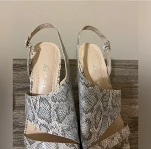 Andrew Geller Snakeskin Heels 10 thumbnail 8