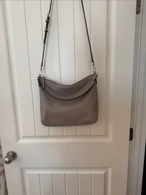 kate spade taupe pebbled leather shoulder bag thumbnail 3