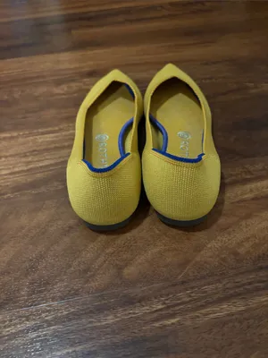 ROTHY’S The Point Flat Shoes in Marigold Yellow thumbnail 3