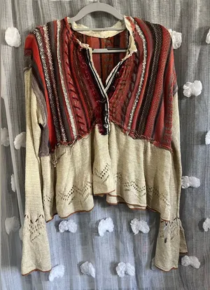 Free People Womens Meadow Lakes Knit Sweater thumbnail 1