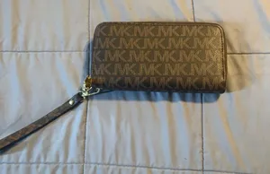 Brown Monogram Zip Wristlet thumbnail 1