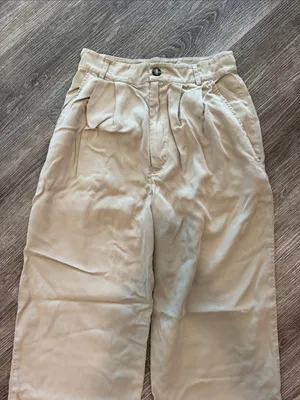 Reformation khaki straight leg pants beige tan 0 thumbnail 2