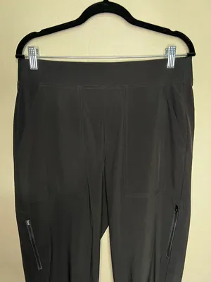 Athleta Black‎ Stretch Jogger Pants with Zip Pockets thumbnail 3