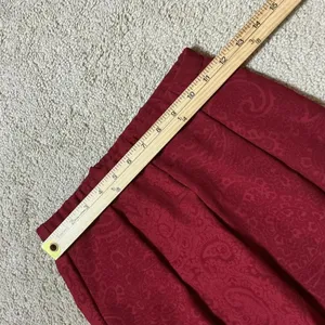 Bohemian Maxi Skirt Tiered Patchwork Ruffle Floral Print‎ Burgundy Boho Festival thumbnail 4