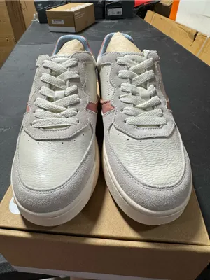 Soludos Roma Sneaker White / Pink / Light Blue Size 8 New thumbnail 3