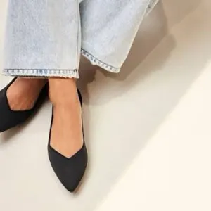 Rothy’s The Point II Washable Pointed Toe Ballerina Flats Black 9 thumbnail 5