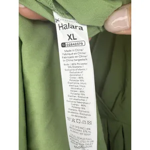 Halara Breezeful™ V-neck midi dress Green Wrap Style XL Travel Athletic Costal thumbnail 6