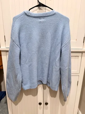 New Day Light Blue Bow Sweater thumbnail 3