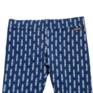 Matilda Jane Womens Lounge Yoga Pants Size Small Blue White Geometric‎ 29X24 thumbnail 2