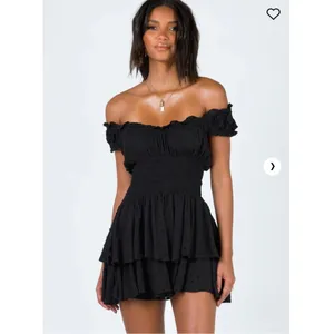 Princess‎ Polly sz 8 black ruffle cottage boho romper NWOT thumbnail 2