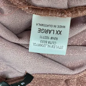 NWT Gibsonlook Rose Gold Metallic Knit V-Neck Dolman Sleeve Midi Dress‎ Stretch thumbnail 10