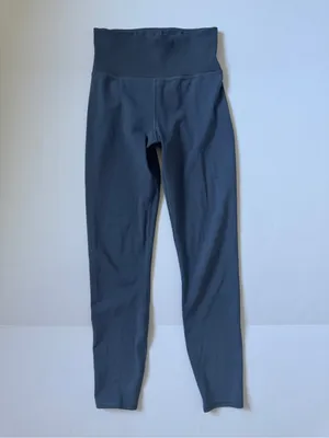 Vuori Ribbed High Waist Daily Leggings Slate Blue Size Small thumbnail 2