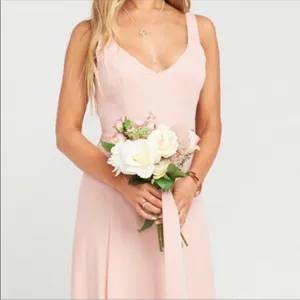 Show Me Your MuMu Jenn Maxi Dress Dusty Blush Pink Small thumbnail 12