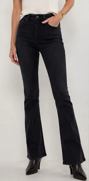 Mother Denim The Runway Flare Bootcut Jeans 9 Lives Black Wash Women's size 30 thumbnail 1
