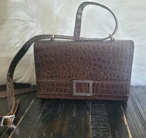 Nine West Croc Embossed Crossbody Purse thumbnail 1
