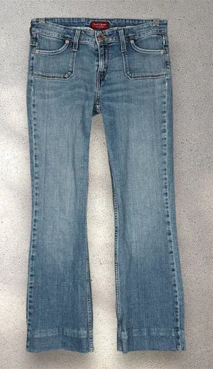 Y2K Levi’s 545 Low Bootcut Jeans Women’s 28x25 Blue Medium Vintage Floral Chic thumbnail 1