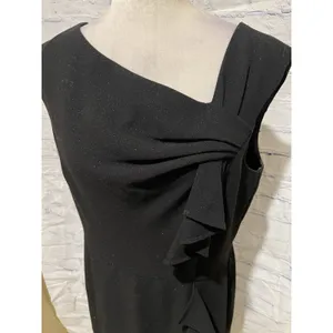 White house Black Market WHBM SHIFT SEMI FORMAL DRESS WITH SIDE RUFFLE DETAIL 14 thumbnail 6