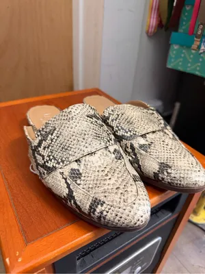 Franco Sarto Women’s Snakeskin Print Mule Loafers - Slip-On Flats. Size: 7 thumbnail 4