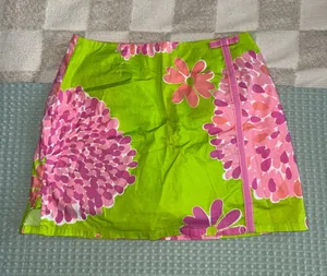 Vintage “Tappin It Back” Lilly Pulitzer A-line mini skort size 8 thumbnail 1