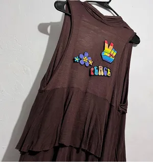 Brown layered vest with a boho vibe #festivalvibes ALYX size L :Box OW4: thumbnail 11