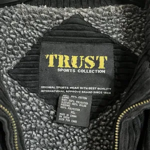 TRUST Sports Collection Corduroy Jacket‎ Full Zip XL Fleece Lined Warm Oversized thumbnail 2