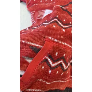 Lauren Ralph Lauren Aztec Red Quarter Zip 3/4 Sleeve Thermal Top Large thumbnail 8