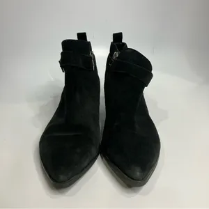 Marc Fisher black suede pointed‎ toe ankle boots size 8 thumbnail 2