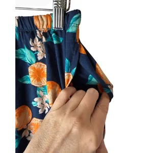 Joyspun Pajama Set Women Small Blue Orange Citrus Floral Print Short Sleepwear thumbnail 10
