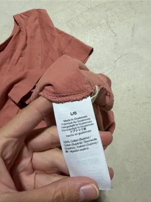 Madewell Pink Short Sleeve V-Neck Peplum Tee large thumbnail 4