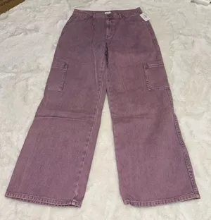 NEW full tilt from tilly’s cargo jeans Purple Size 31 thumbnail 1